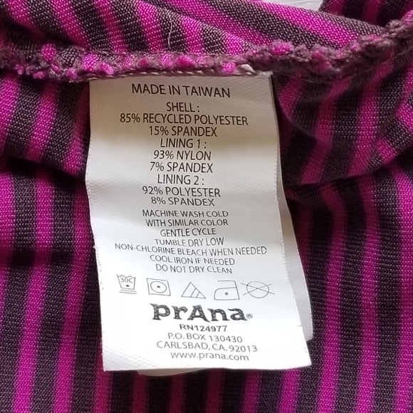 prAna Rebecca Strappy Striped Active Jersey Dress Size Small Hiking Athleisure - Picture 10 of 10